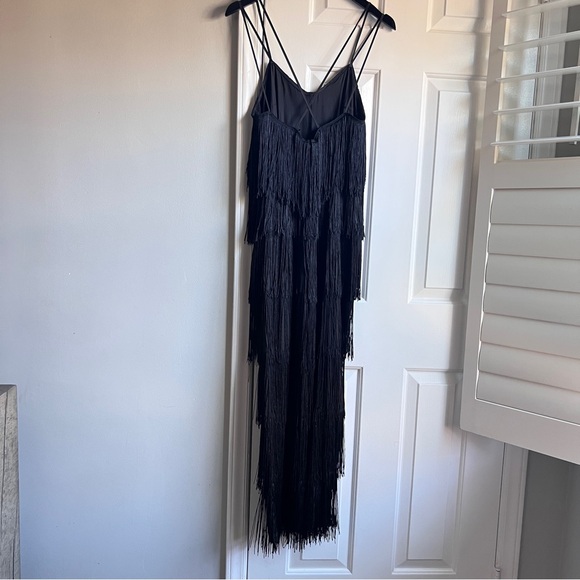 Zara Black Fringe Jumpsuit - Picture 8 of 12